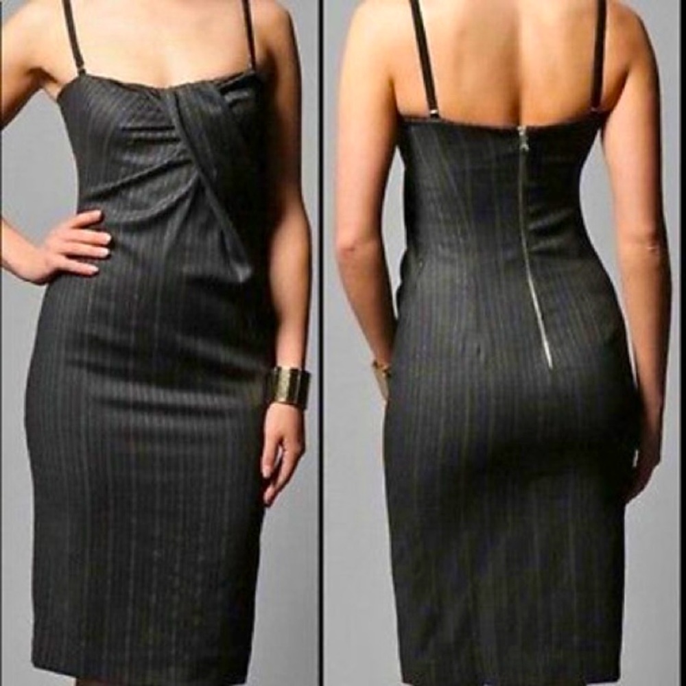D & G, Dolce & Gabbana pinstripe Corset Dress